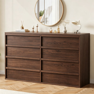Commode de rangement moderne avec tiroirs profonds et large plateau de table pour la chambre à coucher, le salon et l'entrée