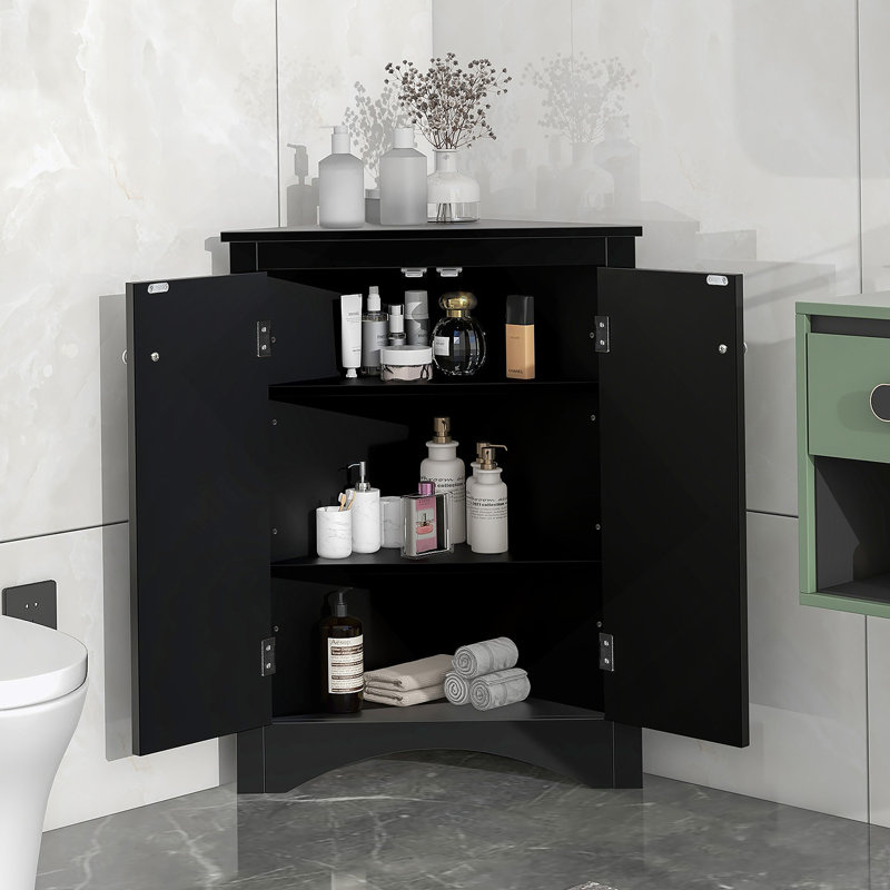 Armoire de rangement de plancher autoportante Triangle avec tablettes réglables pour des solutions de rangement polyvalentes et efficaces