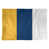 Doré / bleu marine / blanc