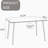 Glass Top Metal Base Credenza Desk