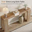 Console de style maison de campagne 70,9 po extra longue - canapé d'entrée en bois étroit derrière le canapé, table d'appoint pour le salon, le couloir ou le vestibule-980592207