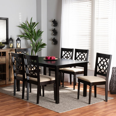 6 - Person Solid Wood Top Four Leg Dining Set