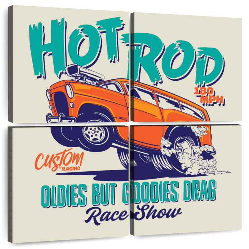 Affiche Mehar Hot Rod Race Show, H 57 po x l 57 po