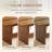 63" Mid Century Modern Rectangular Brown Wood Dining Table, Seats 4-6 People-552602100