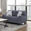 Mobilier de salon contemporain contemporain en tissu de chenille 2 pièces