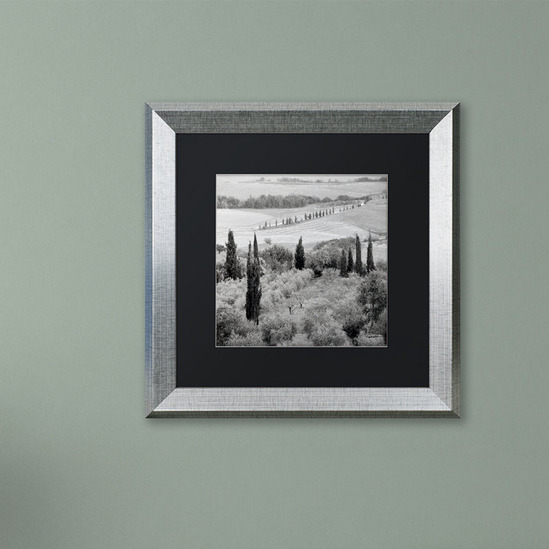 Alan Blaustein, «Tuscany VI», reproduction de photo encadrée, H 16 po x l 16 po x P 0,5 po, Cadre argenté, Noir