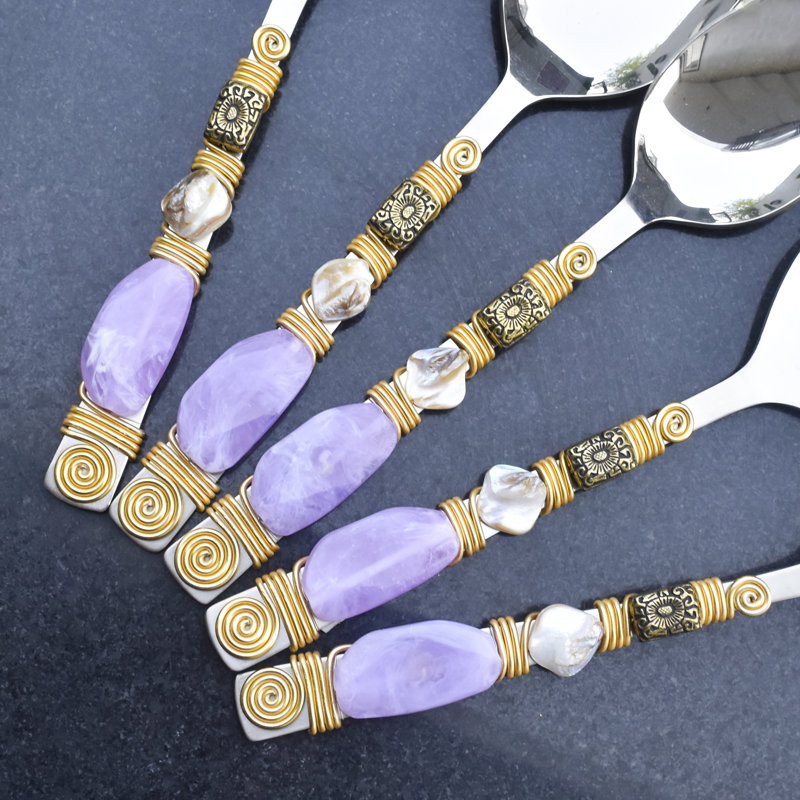 Lilac Serving Spoons (Set of 6)