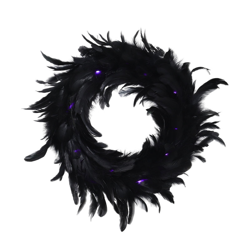 Faux Lighted 40cm Wreath