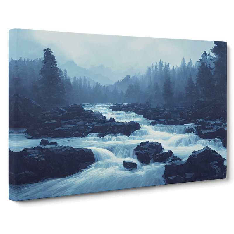 Wild Forest Stream - Wrapped Canvas, 40cm H x 60cm W x 3cm D