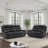 Hwang Manual Reclining Top Grain Leather 2-Piece Living Room Set with Foam over Pocket Coils Comfort-1173712963