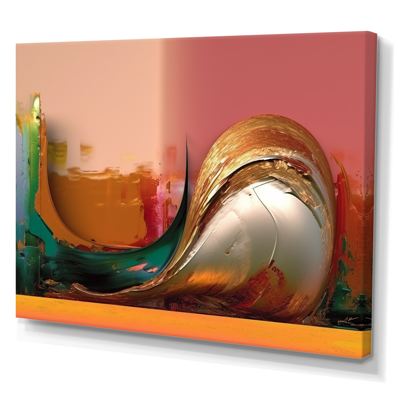 «Landscape Of Happiness In Retro», impression sur toile, Toile tendue, H 30 po x l 40 po x P 1,5 po