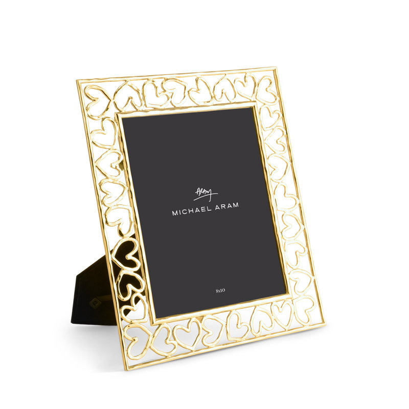 Heart Frame, 8" x 10", Gold