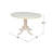 Ingbert Extendable Solid Wood Pedestal Dining Table-561217977