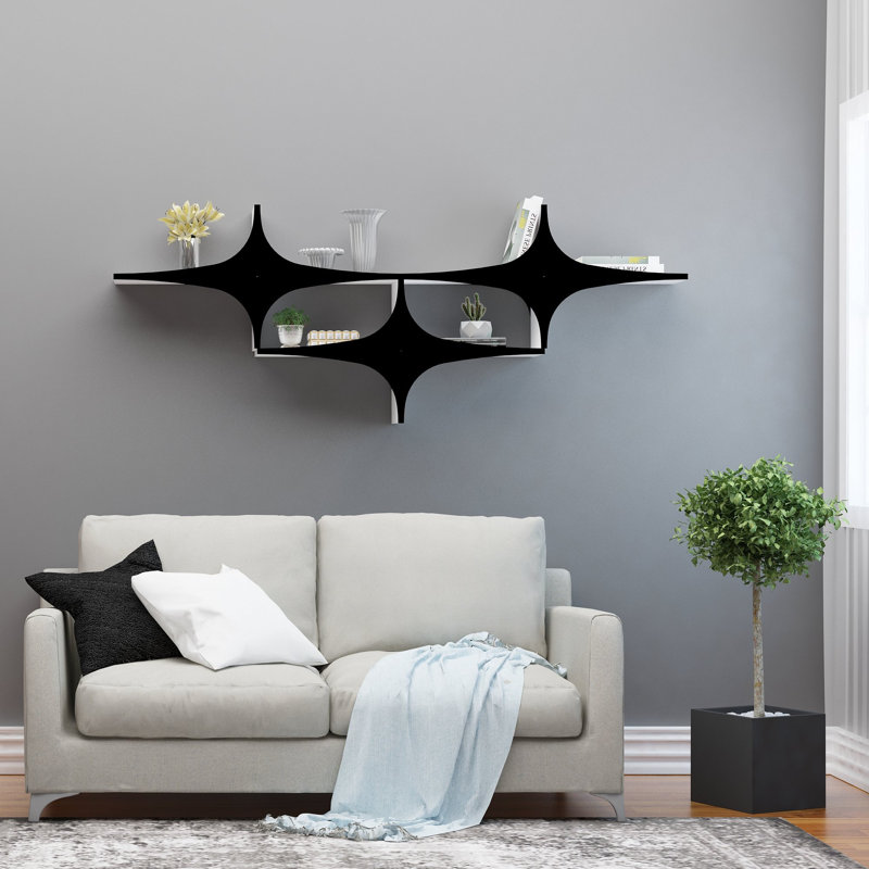 Tablette décorative 5 pièces Cronius, Noir