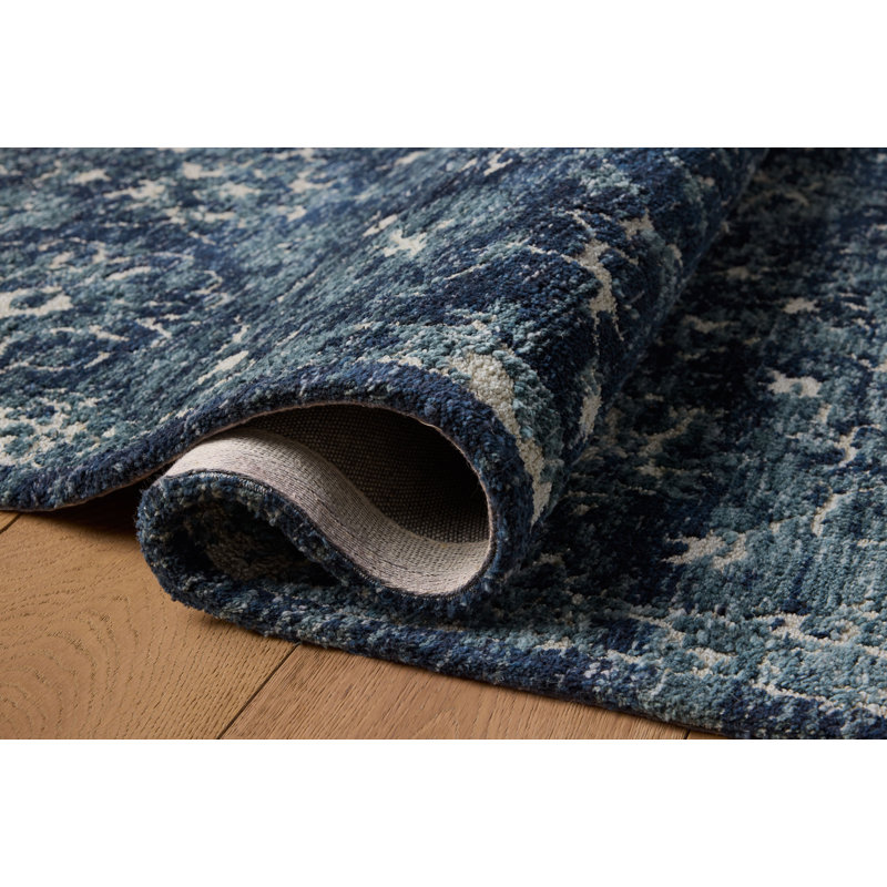 Loloi Percival Navy / Ivory Area Rug, Rectangle 8'6" x 12'