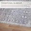 Tapis bleu / gris clair Devoria-2133136096