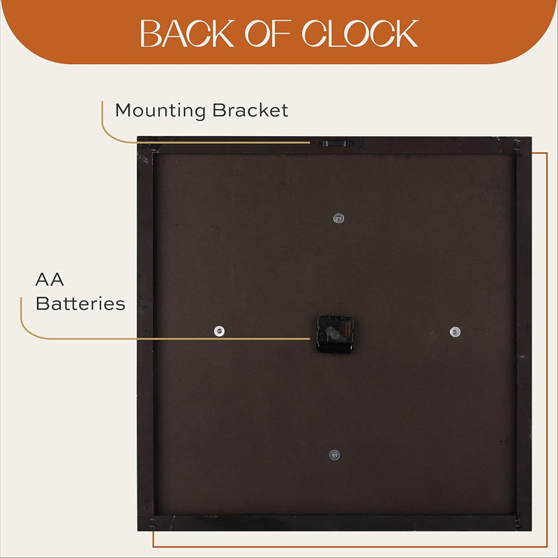 Grande horloge murale de style campagnard