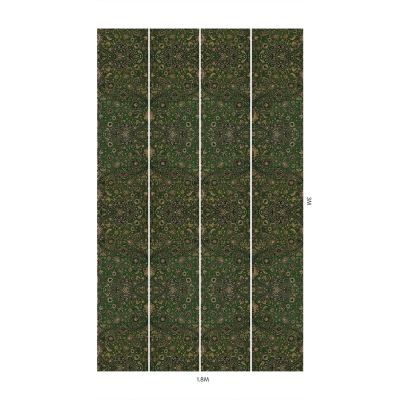 Zanjan Wallpaper - Juniper Green