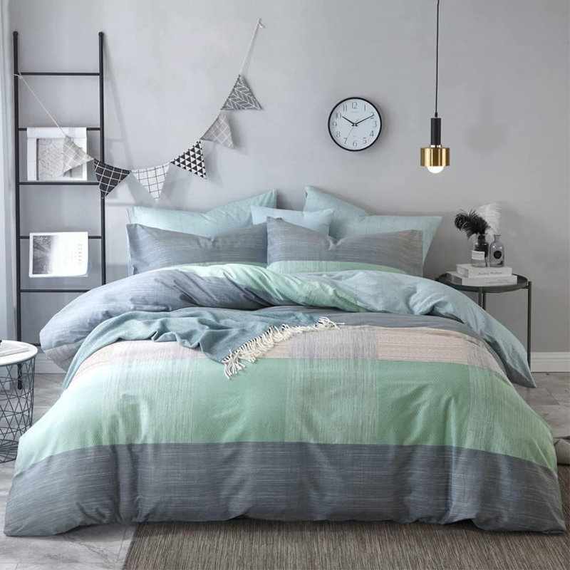 Ensemble d'édredon en microfibre de style moderne