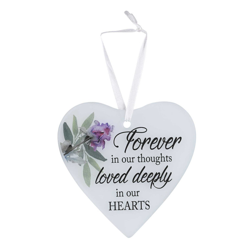 Glass Ornament Forever In Our Thoughts