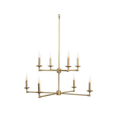 Brass 8 - Light Chandelier