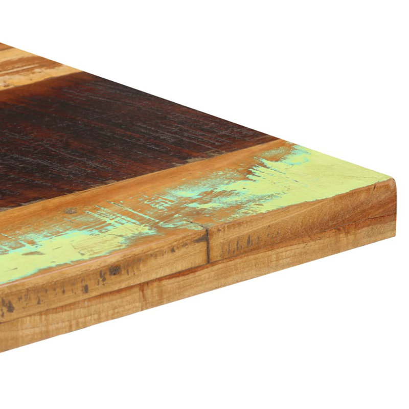 Table bistro carrée en bois d'acacia massif, H 29,53 po x l 19,69 po x P 19,69 po, gris