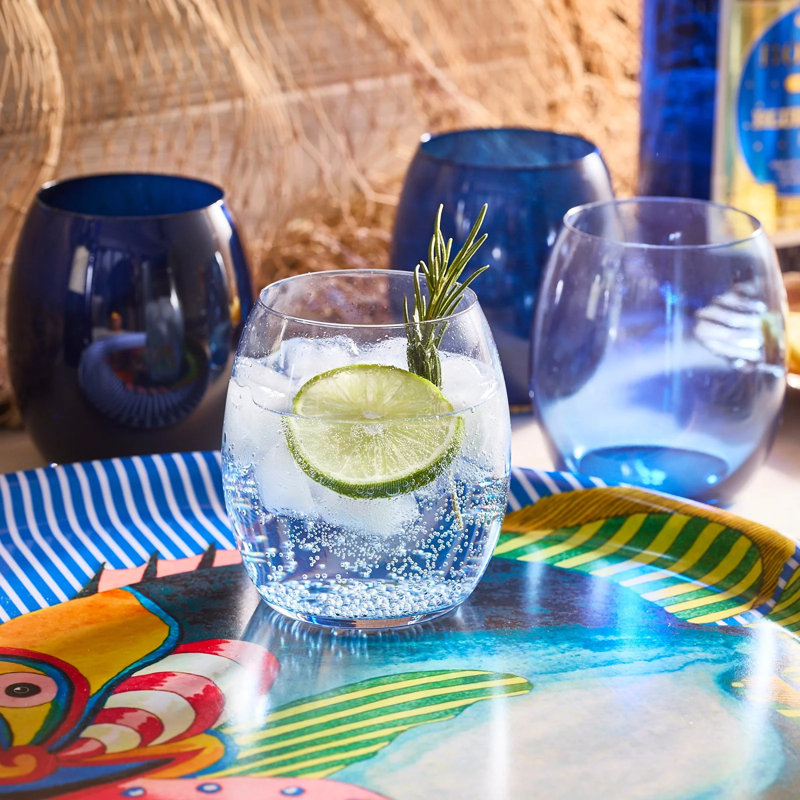 Les Nuages Ombre Tumbler Glasses, Blue