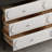 Cream Style Pine Entrance Cabinet 6 -Drawer Accent Chest