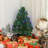 2.5Ft Tall Pre-Lit Douglas Fir Tabletop Artificial Christmas Tree With Realistic Branches, Fibre Optic LED S And 85 Tips,