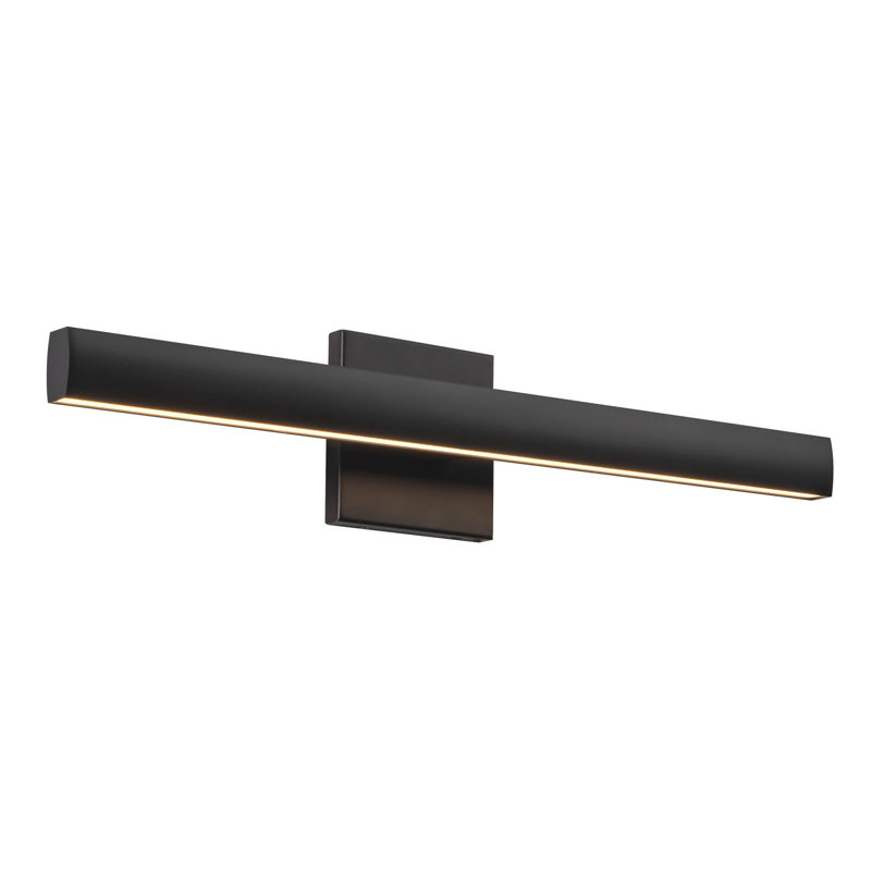 Tila 23-in Black dimmable LED Bathroom Vanity Light