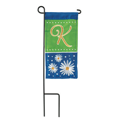 Mini drapeau marguerite monogramme 4 x 8,5