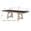 Ensemble de table de salle à manger extensible 6 pièces Cottage