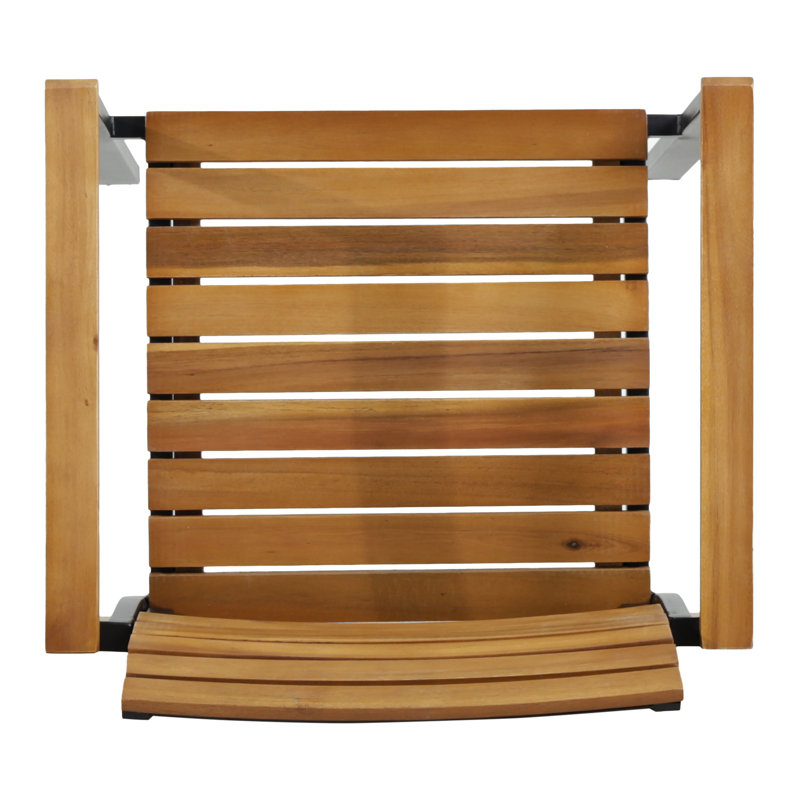 Chaises d'extérieur - Bois et noir, chic moderne pour les sièges de patio et les espaces minimalistes