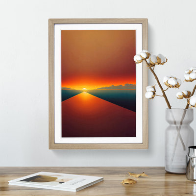 Cool Abstract Sunset - Single Picture Frame Print