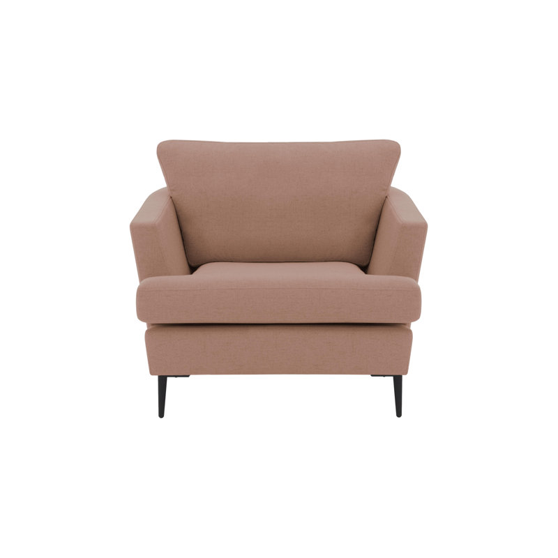 Jovany Velvet Armchair, Pink Beige