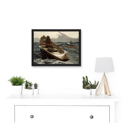 Winslow Homer Fog Warning Fisherman Storm by Winslow Homer - Single Picture Frame Painting