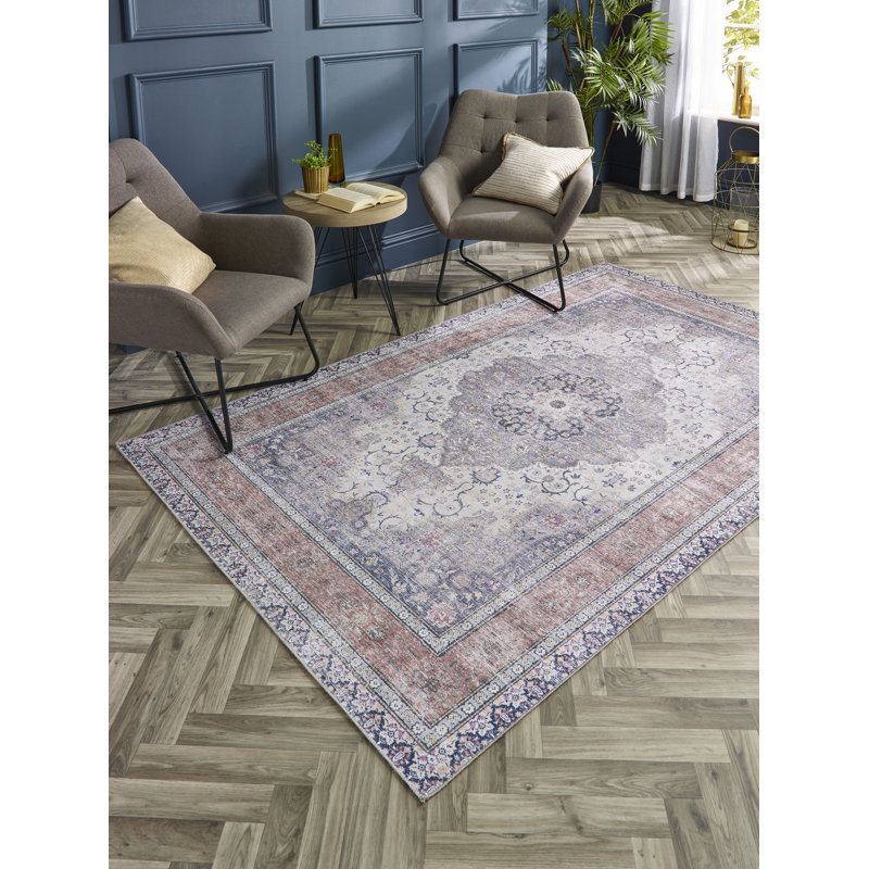Wynward Oriental Machine Printed Area Rug, Rectangle 80 x 150cm