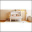 Lit escamotable avec port USB et tablettes amovibles de chaque côté, blanc-1287894844