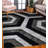 RugGuy Geometric Modern Area Rug - Black & Gray Hexagon - for Living Room, Dining Room - 5'3" x 7'3" , Shed-Free, Easy to Clean-1487272815-1492639642