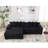 Oversized Two-Piece  Couches,L Shaped Sofa, Corduroy, Right Chaise Daybed,with Armrests,Eight Throw Pillows,Corner Sofa-937971538-937971537