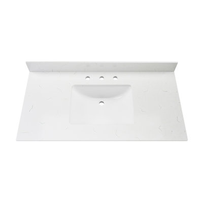 Comptoir de meuble-lavabo simple 43 "Carrara