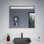 ANZZI Rectangular Frameless LED Back Lighting Bathroom Mirror with Defogger