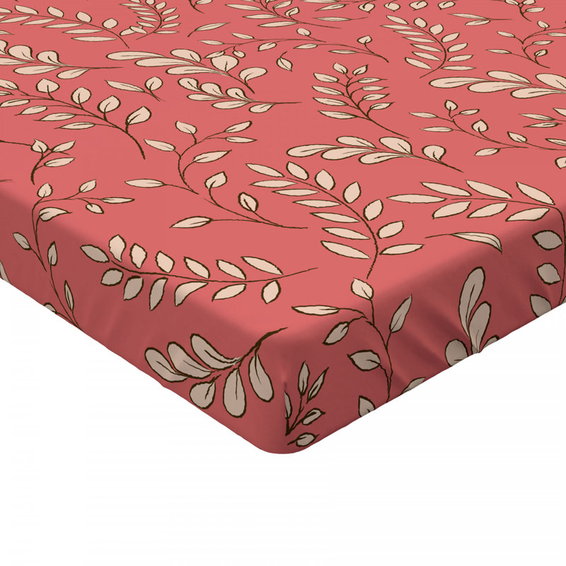 Microfiber Floral Fitted Sheet, Full Fitted Sheet