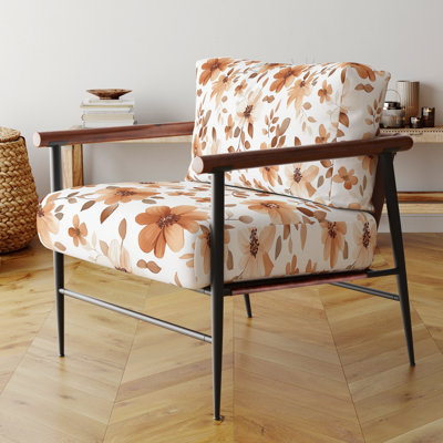 Chaise d'appoint Classic Boho - Chaise avec accoudoirs Boho