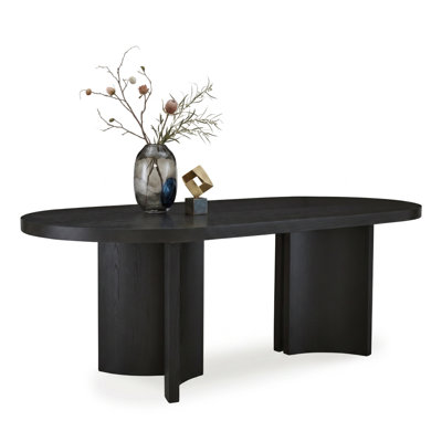 Beverlyn Oval Solid Wood Base Dining Table
