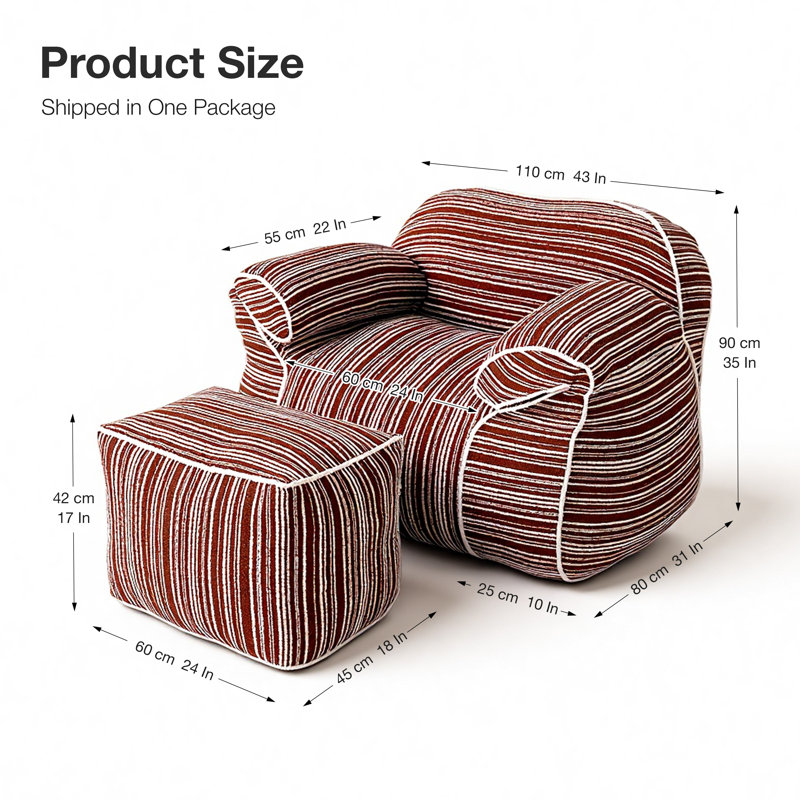 Polyester Refillable Bean Bag Set