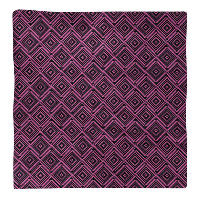 Serviette de coton à labyrinthe carrée