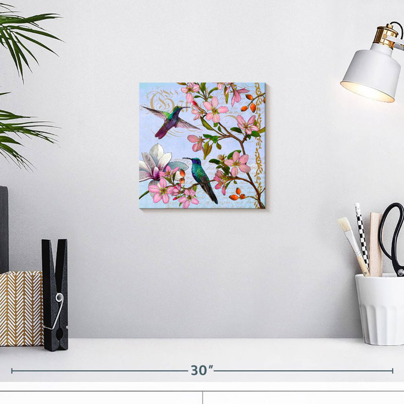 Brampt Hummingbird Botanical, 10" H x 10" W