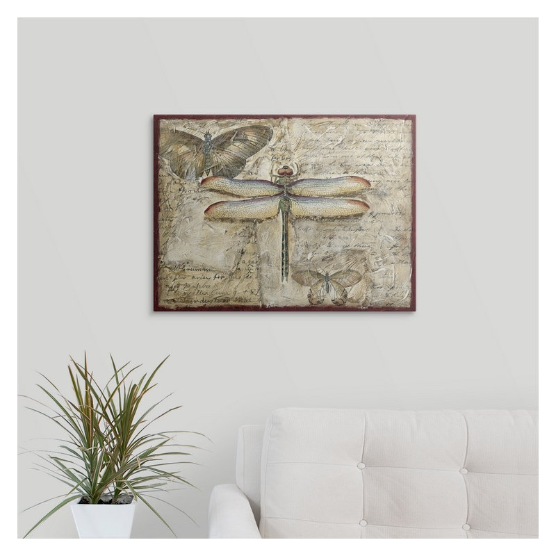 « ii » chariklia zarris, impression Poetic Dragonfly, H 27 po x l 36 po x P 1,5 po, Toile