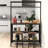 Gatherwood Rustic Modern Kitchen Island With 3 Tier Shelf And Versatile Storage